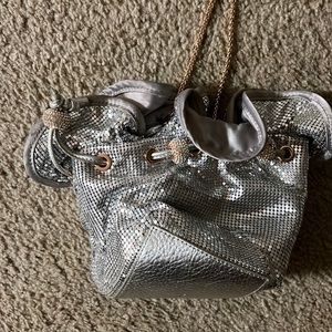 Beautiful silver and gold Sofia Webster hand chain bag